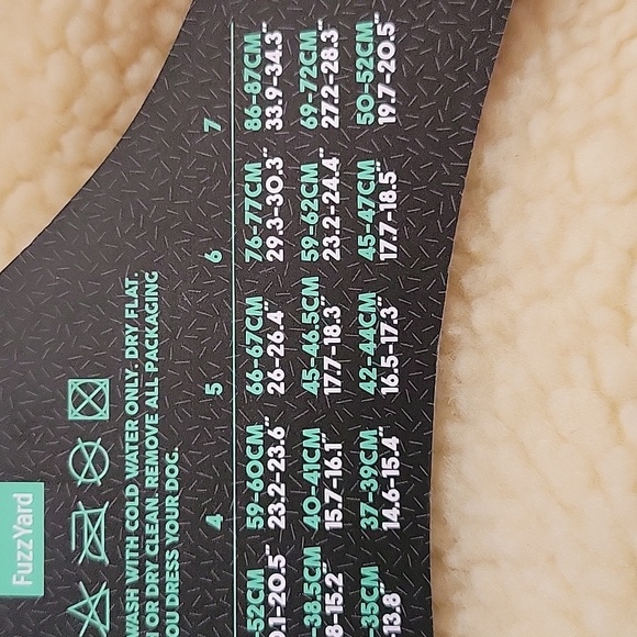 FuzzYard Quilted Dog Jacket - Black and brown faux leather size 5 - Picture 8 of 11